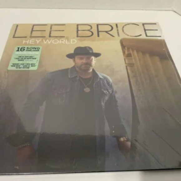 Lee Brice Hey World 2-LP ~ Exclusive Colored Vinyl (Sea Glass) ~ New/Sealed! - Picture 2 of 3